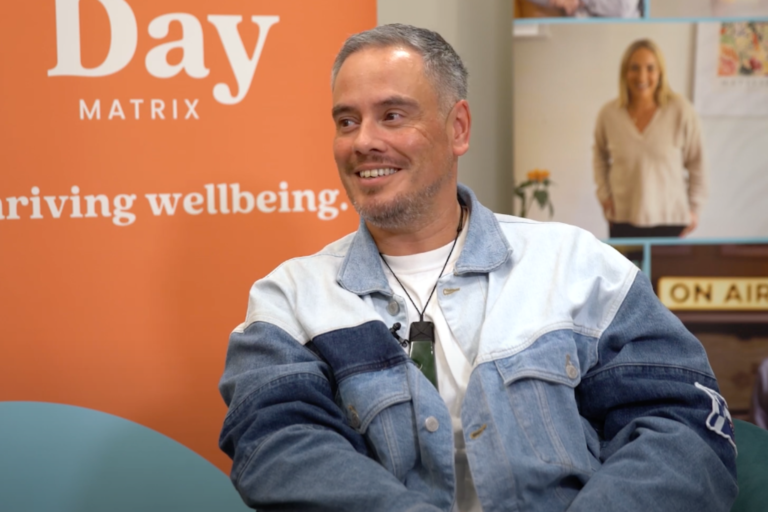 Dr Phil Borell talking with The Good Day Matrix about his wellbeing journey